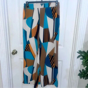 SHEIN multicolored wide leg dress pants sz lg